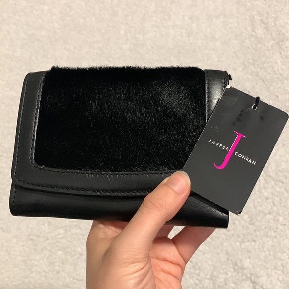 Jasper Conran Genuine Leather with Fur Wallet - Picture 9 of 17